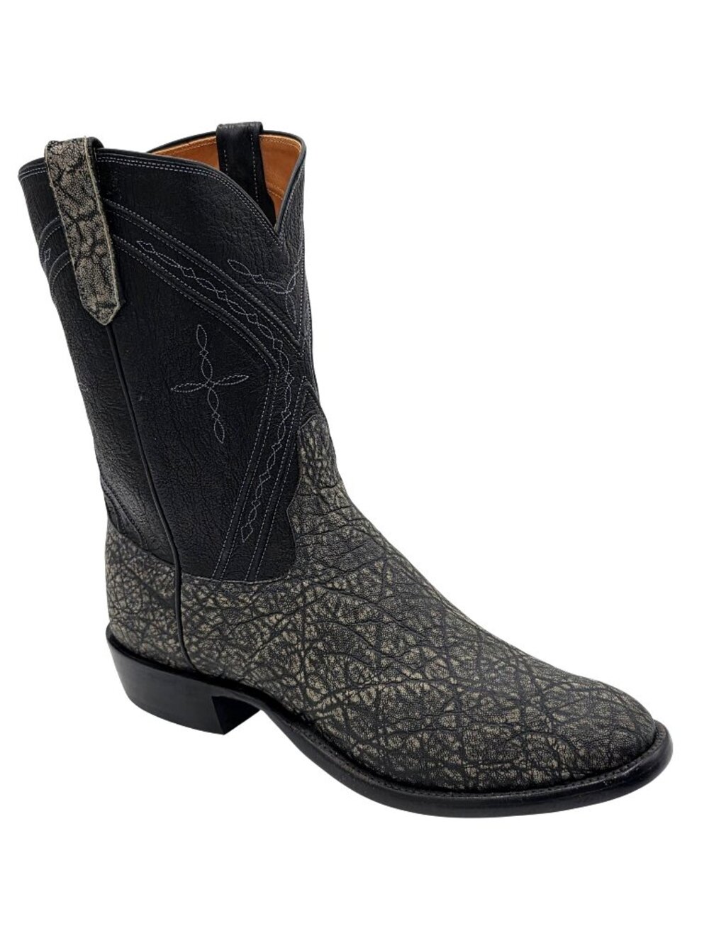 NEW Rios 13D Exotic Elephant Safari Granite Roper Grey Gray Western Cowboy Boots